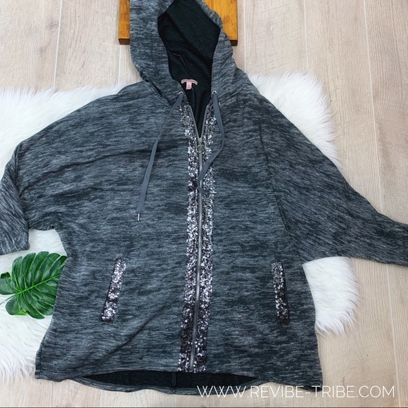 Juicy Couture Sweaters - Juicy Couture | Glitter Accent Zip Up Juicy Couture Sweaters - Juicy Couture | Glitter Accent Zip Up